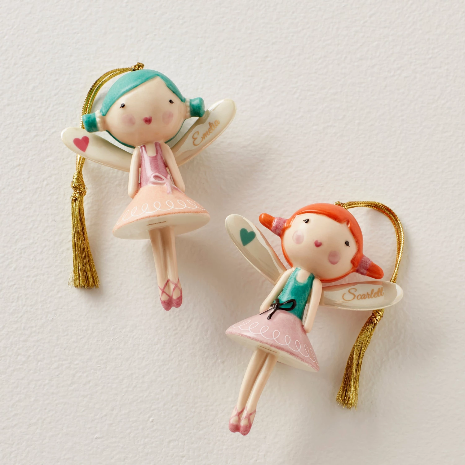 Lenox Forever Friends Fairy 2-Piece Ornament Set 3 Lenox Forever Friends Fairy 2-Piece Ornament Set