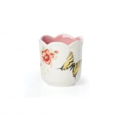 Lenox Butterfly Meadow Scalloped Pink Citrus Candle -lenox Store Online 890784 wHR