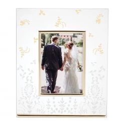 Lenox Opal Innocence Flourish Glass Picture Frame -lenox Store Online 890862 wHR