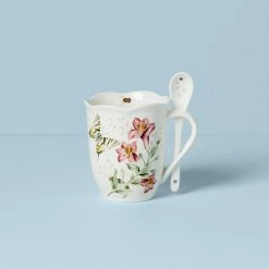 Lenox Butterfly Meadow Mug & Spoon