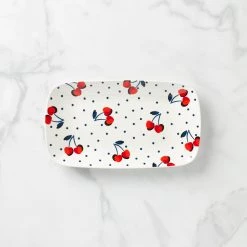 Kate Spade Vintage Cherry Dot Hors D'oeuvre Tray