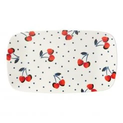 Kate Spade Vintage Cherry Dot Hors D'oeuvre Tray -lenox Store Online 890977 wHR