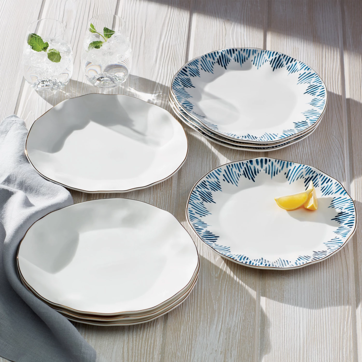 Lenox Blue Bay 4-Piece Dinner Plate Set 8 Lenox Blue Bay 4-Piece Dinner Plate Set - Image 6