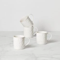 Kate Spade Blossom Lane 4-Piece Mug Set