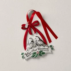 Lenox 2021 Our 1st Christmas Together Dove Ornament