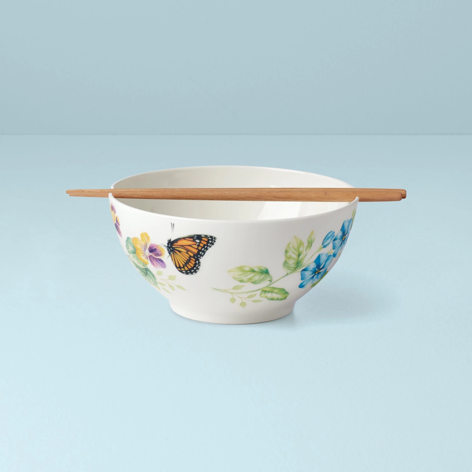 Lenox Butterfly Meadow Bowl & Chopsticks 5 Lenox Butterfly Meadow Bowl & Chopsticks - Image 3