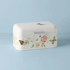 Lenox Butterfly Meadow Breadbox -lenox Store Online 892520 w10