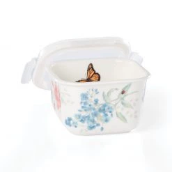 Lenox Butterfly Meadow Square Food Storage Container -lenox Store Online 892526 LNP S20 3