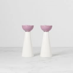 Kate Spade Oak Street 2-Piece Candlestick Set