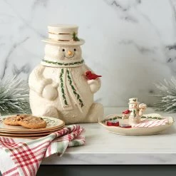 Lenox Snowman Treat Dish -lenox Store Online 892959 w12