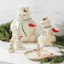 Lenox Snowman Lit Figurine -lenox Store Online 892960 w12