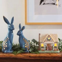 Lenox Floral Easter Light-Up Cottage Figurine -lenox Store Online 893303 w13