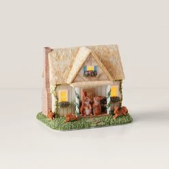 Lenox Floral Easter Light-Up Cottage Figurine