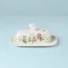 Lenox Butterfly Meadow Bunny Covered Butter Dish 2 Lenox Butterfly Meadow Bunny Covered Butter Dish -lenox Store Online 893455 w10