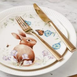 Lenox Butterfly Meadow Bunny 4-Piece Accent Plate Set -lenox Store Online 893465 w14