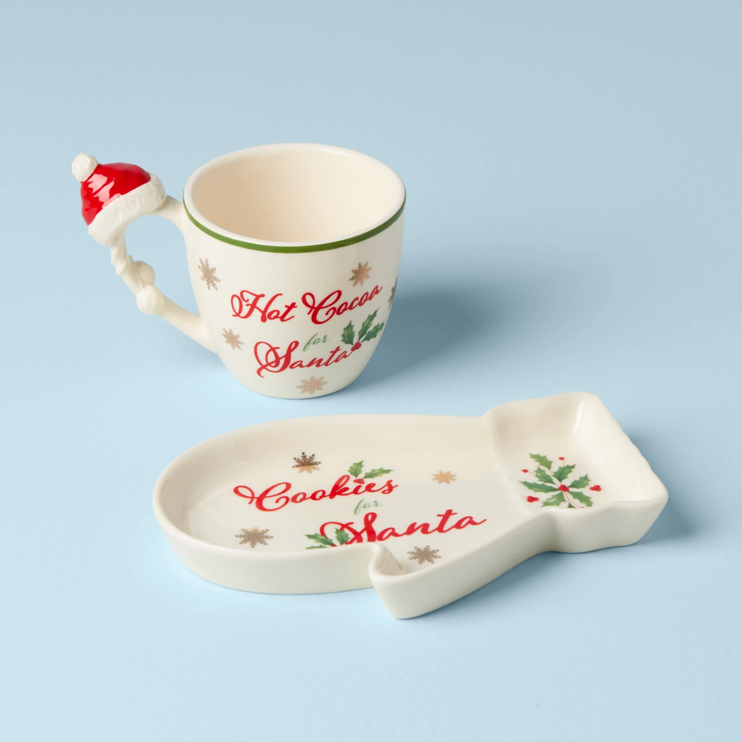 Lenox Hosting The Holidays Cookies For Santa 2-Piece Set 4 Lenox Hosting The Holidays Cookies For Santa 2-Piece Set - Image 2