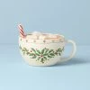 Lenox Holiday Cocoa Mug Covered Candy Dish -lenox Store Online 893489 w10