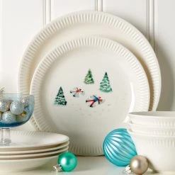 Lenox Profile Snow Day 4-Piece Accent Plate Set -lenox Store Online 893506 893508 LHOL 21 FEA 1