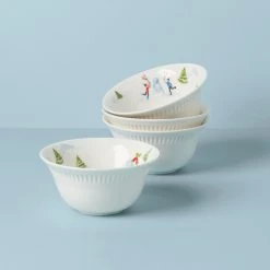 Lenox Profile Snow Day 4-Piece Bowl Set