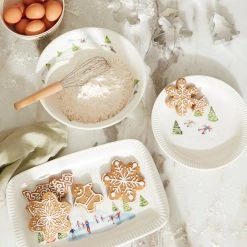 Lenox Profile Snow Day Serving Bowl -lenox Store Online 893509 w13