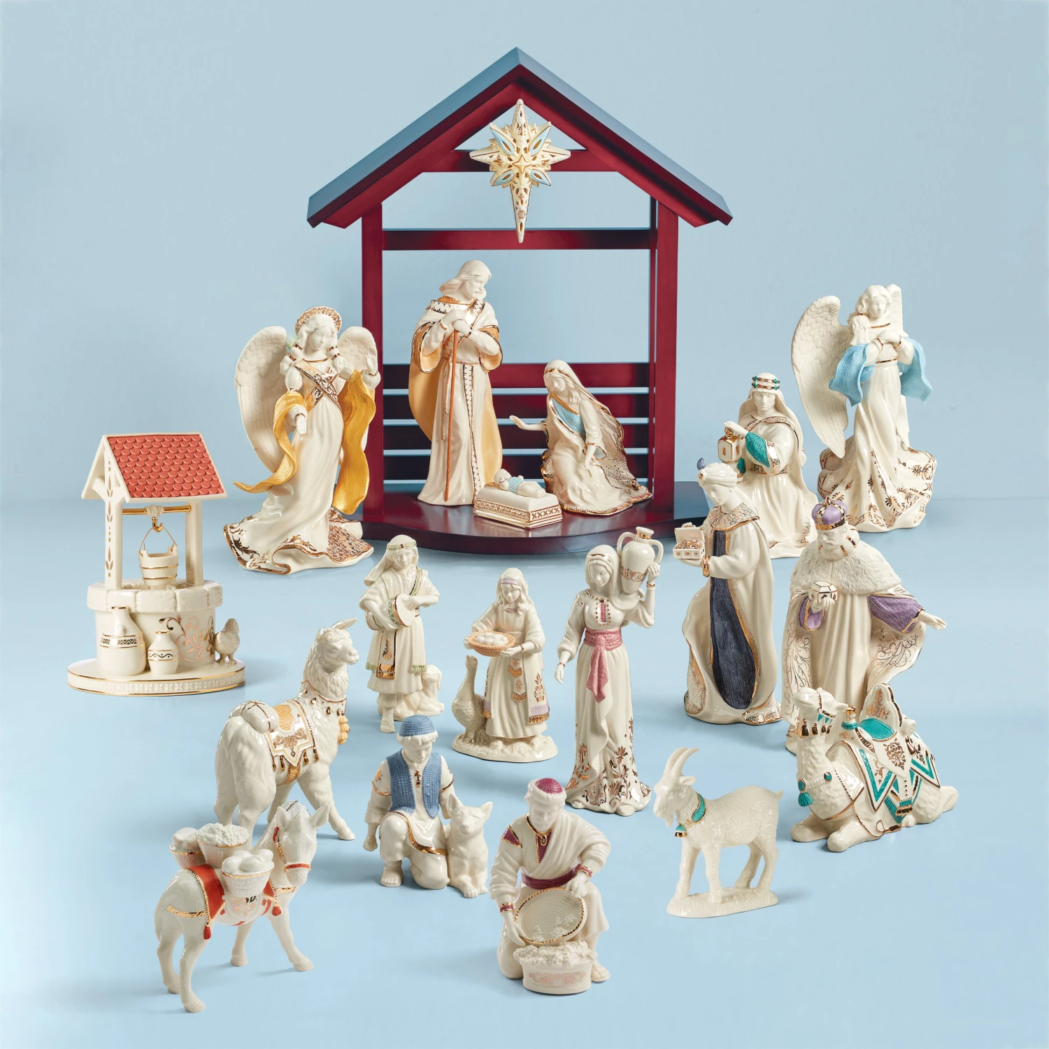 Lenox First Blessing Nativity Water Well Figurine 5 Lenox First Blessing Nativity Water Well Figurine - Image 3