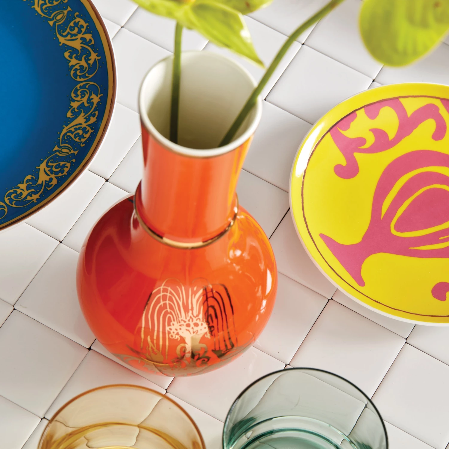 Lenox LX Remix Orange Vase 10 Lenox LX Remix Orange Vase - Image 8