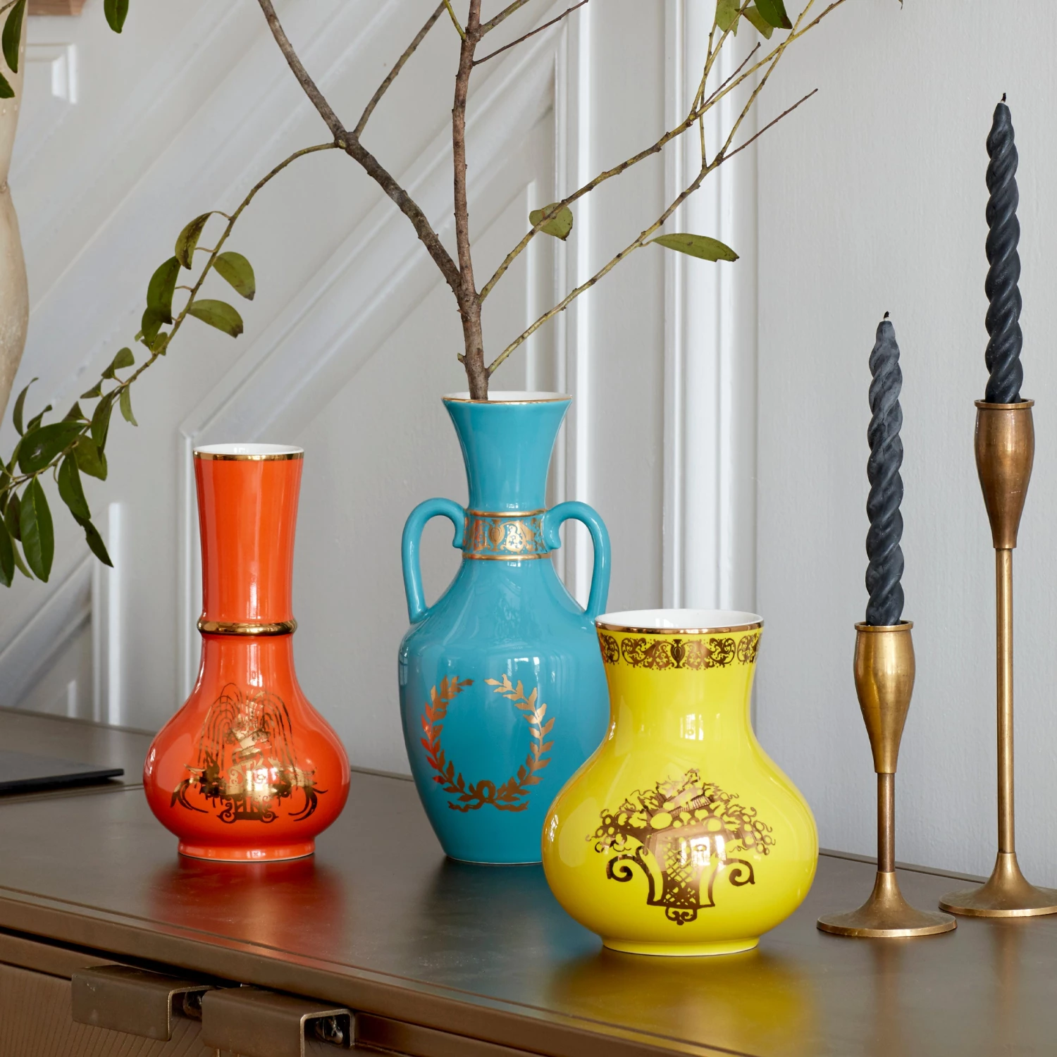 Lenox LX Remix Orange Vase 4 Lenox LX Remix Orange Vase - Image 2