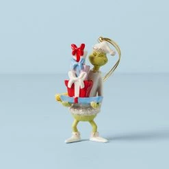 Lenox The Grinch With All The Gifts Ornament