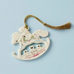 Lenox 2022 Baby's 1st Christmas Rocking Horse Ornament