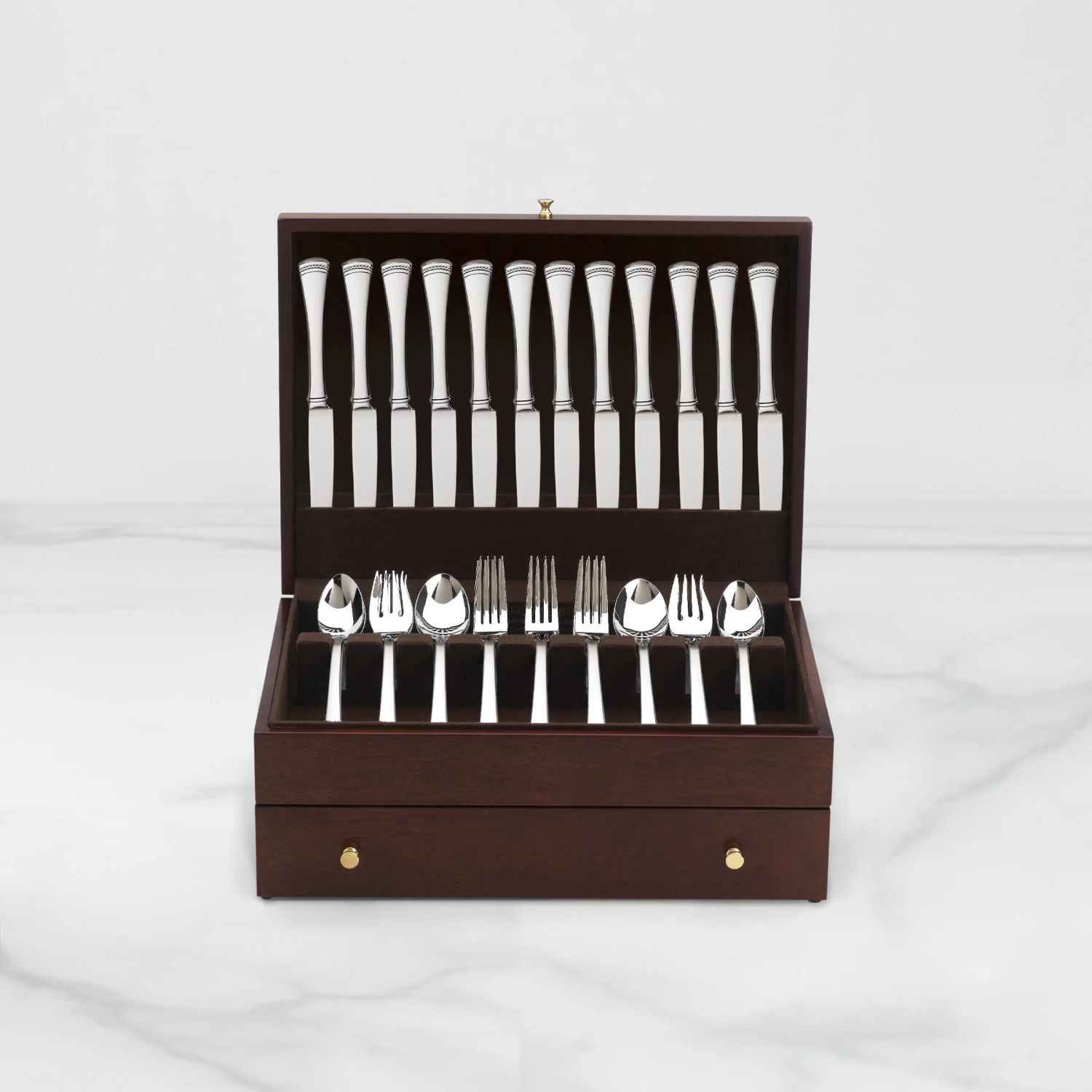 Lenox Mahogany Flatware Chest 4 Lenox Mahogany Flatware Chest - Image 2