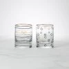 Kate Spade Doodle Away 2-Piece Double Old Fashioned Glass Set