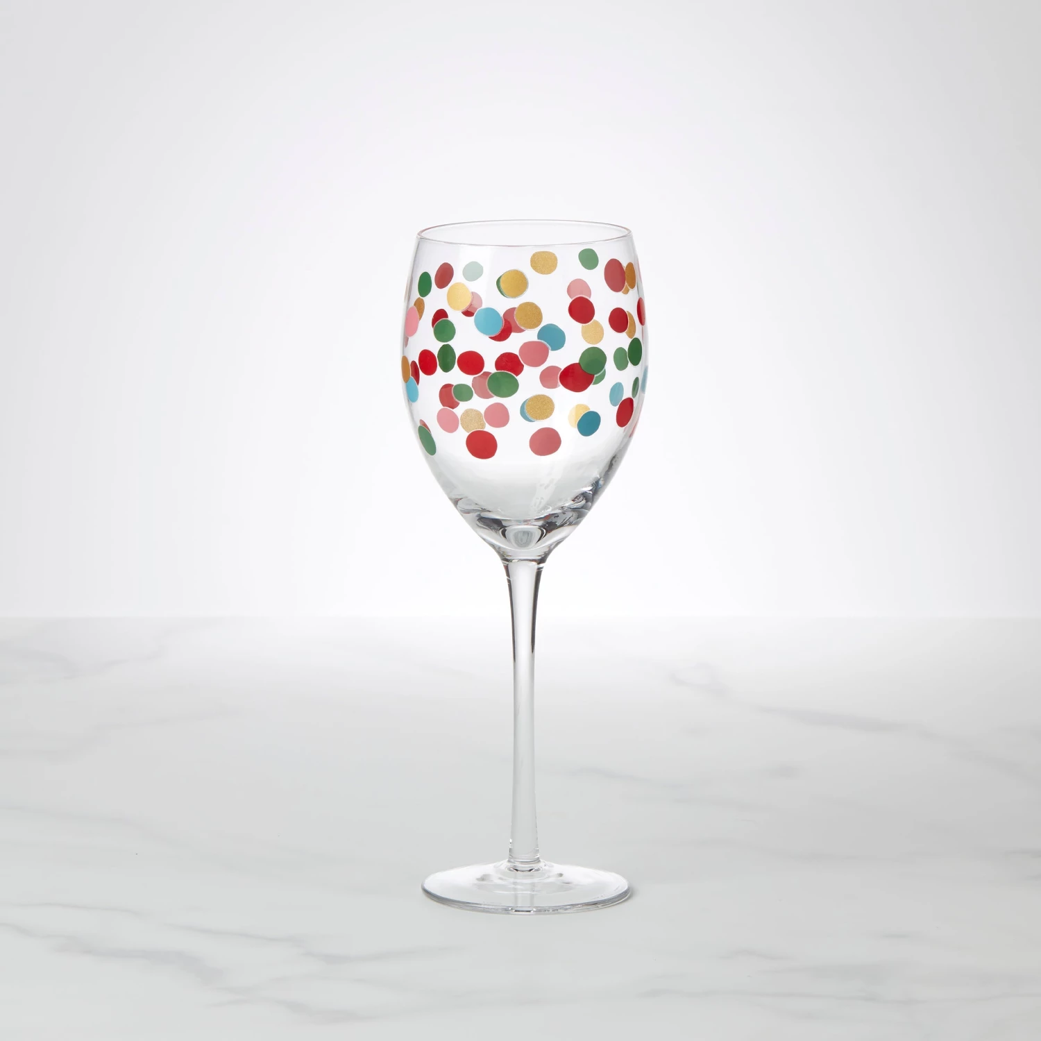 Kate Spade It's Raining Confetti Wine Glass 3 Kate Spade It's Raining Confetti Wine Glass