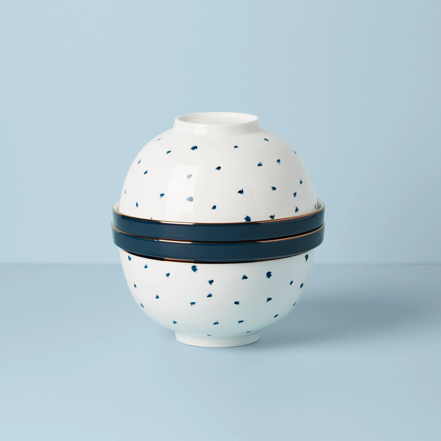 Lenox Blue Bay Luna 8-Piece Nesting Dinnerware Set 3 Lenox Blue Bay Luna 8-Piece Nesting Dinnerware Set