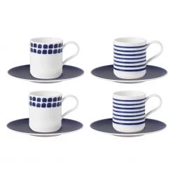 Kate Spade Charlotte St 4pc Espresso Cups