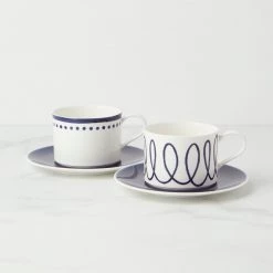 Kate Spade Charlotte Street Cup & Saucer Set