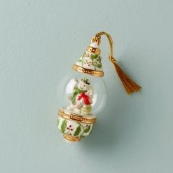 Lenox Snowman Globe Ornament