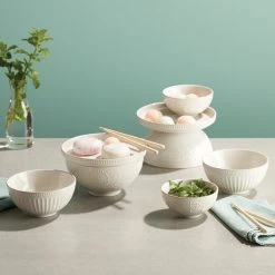 Lenox French Perle Luna 8-Piece Nesting Dinnerware Set -lenox Store Online 894103 w17