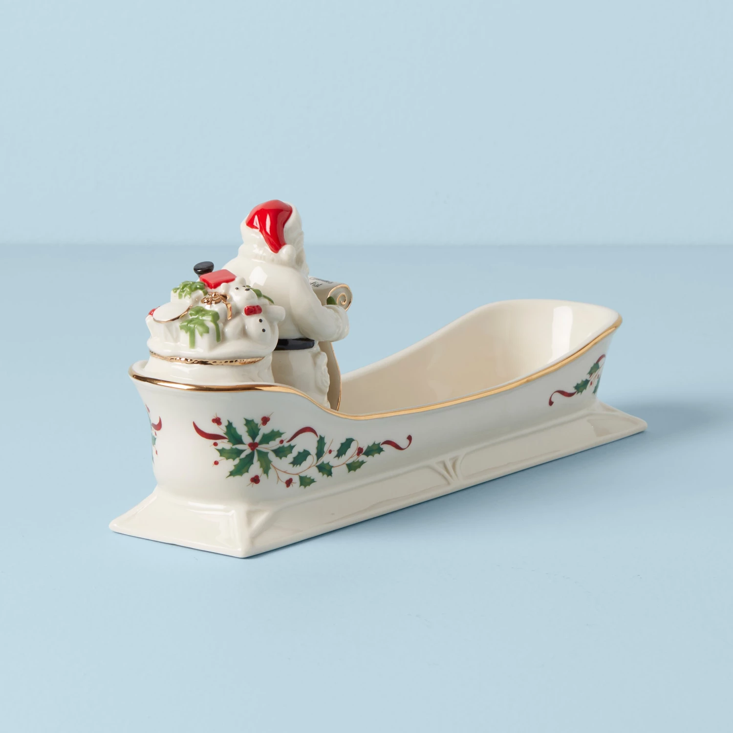 Lenox Holiday Santa's Sleigh Cracker Tray 4 Lenox Holiday Santa's Sleigh Cracker Tray - Image 2