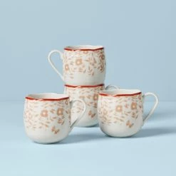 Lenox Butterfly Meadow Cottage 4-Piece Mugs -lenox Store Online 894280 w10 df1f5a39 4df7 4e6a b50e 366f826fa82c