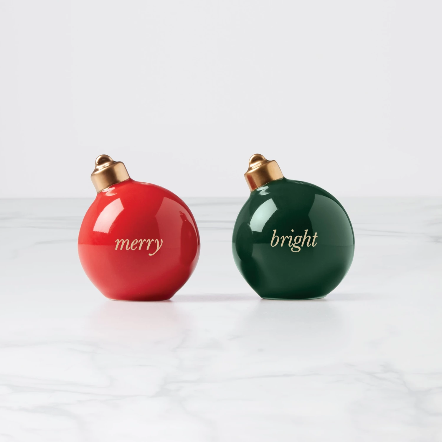 Kate Spade Merry & Bright Ornament Salt & Pepper Set 3 Kate Spade Merry & Bright Ornament Salt & Pepper Set